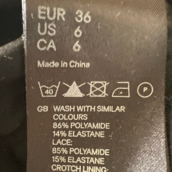 Black Lingerie Full Bottom Bodysuit with Sheer Lace Top - Picture 3 of 5